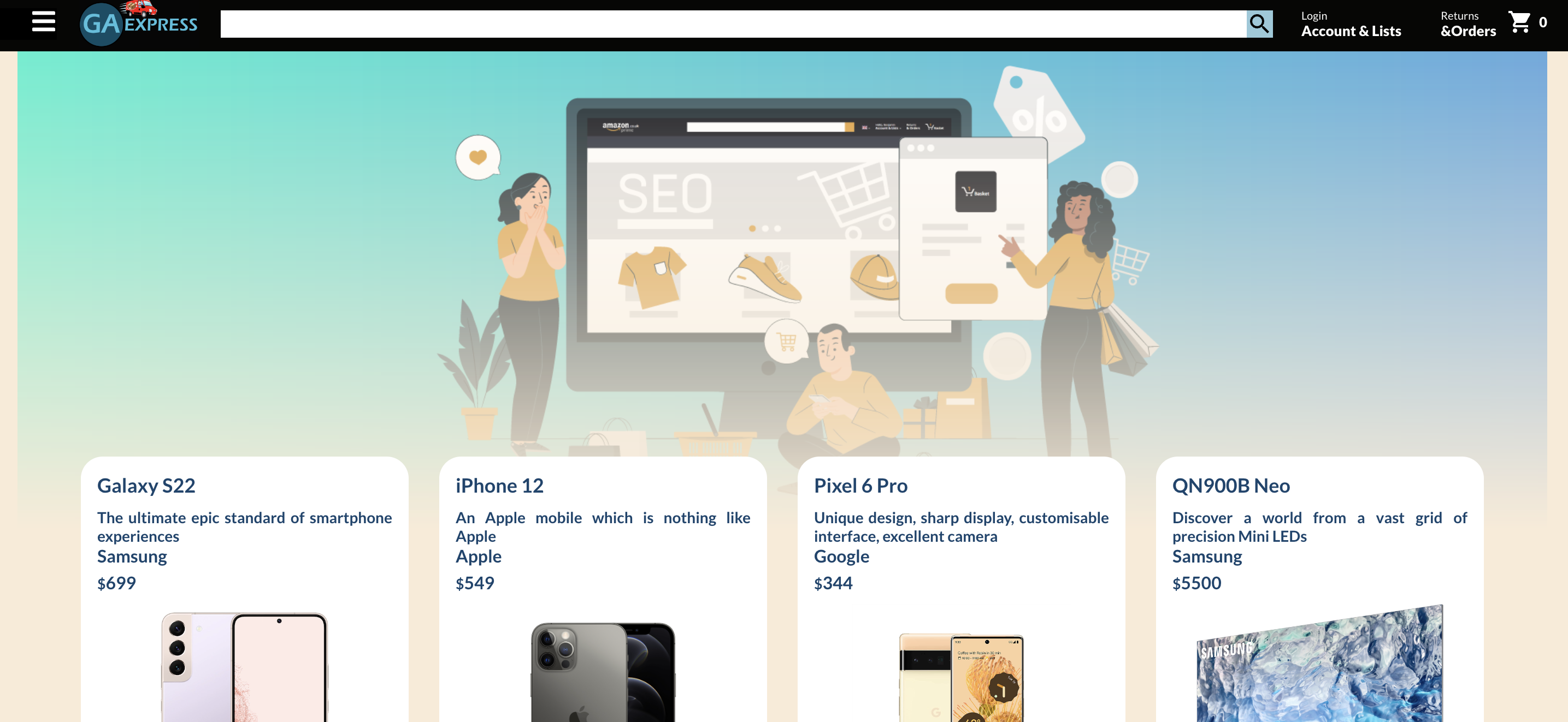 GA Express E-commerce website Project